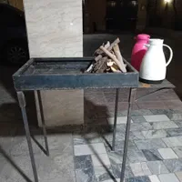 منقل آهنی ورق ضخیم پایه ایستاده