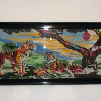 تابلو کوبلن دو ببر بنگال