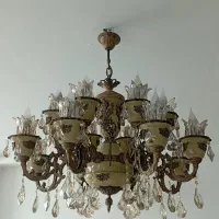 لوستر تمام برنز نور ریزان فروش فوری