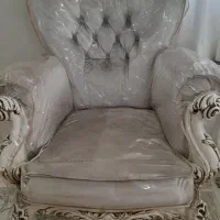 مبلمان ۷ نفره درحد نو همراه کاور