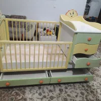 تخت نوزاد هم نوجوان|تخت و سرویس خواب|سنندج, |دیوار