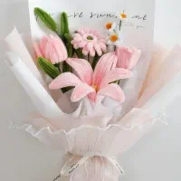 گل هدیه گل طبیعی  عروس مصنوعی ربان و ....