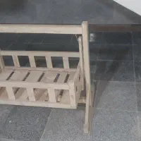 گهواره چوبی دست ساز|تخت و صندلی بچه|خرمدره, |دیوار