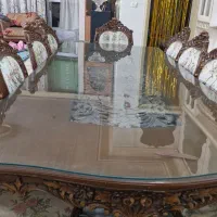 میز ناهار خوری 10 نفره|میز و صندلی غذاخوری|پیر بکران, |دیوار