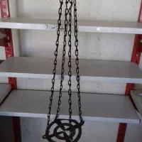 زنبیل قپان ترازوی قدیمی وچراغ 3 فیتیله