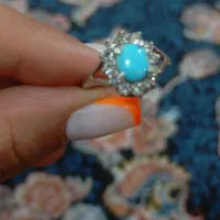 انگشتر نقره فیروزه‌ای