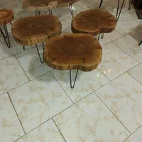 جلو‌مبلی و عسلی روستیک دفرمه‌|مبلمان خانگی و میز عسلی|کرج, حسین‌آباد|دیوار