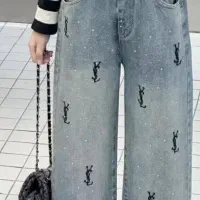 شلوار جین نو سایز تا ۴۲ اندازست مدل واید خارجی