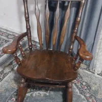 صندلی راک چوبی
