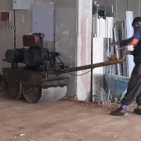 اجاره قلطک غلطک غلتک قلتک جهت کوبیدن کف پارکینگ