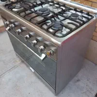 اجاق گاز فردار پنج شعله تمام استیل تکنو