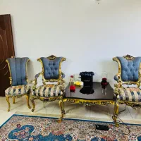مبلمان سلطنتی ۹نفره و میز ،گل میز|مبلمان خانگی و میز عسلی|صدرا-فارس, فاز ۱|دیوار