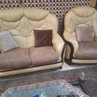 مبل راحتی چرمی|مبلمان خانگی و میز عسلی|تهران, نیکنام|دیوار