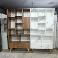 کتابخانه‌ ویترین پایه دار کد ۲۰۱ رنگ‌بندی