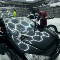 شیشه دودی آنتی uvحرارتی گلس محافظتی داخل کابین