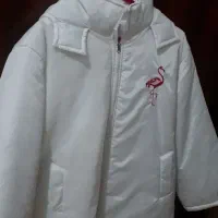 کاپشن سفید با طرح فلامینگو