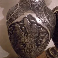 گلدان مسی قلمزنی|کلکسیون اشیاء عتیقه|تهران, قلهک|دیوار