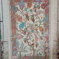 فرش پشتی تمام ابریشم