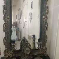 ست آینه و شمعدان و ساعت