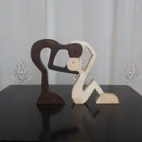 دکوری چوبی مینیمال|مجسمه، تندیس، ماکت|کیش, |دیوار