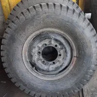 یک جفت رینگ و بچه رینگ شرکتی و لاستیک نیسان