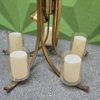 ۲ عدد لوستر ۵ شاخه، ۴ عدد دیوارکوب