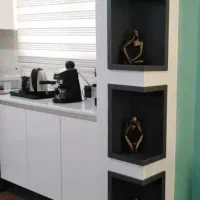 کابینت ام دی اف های گلس وگاز 4شعله|مصالح و تجهیزات ساختمان|ساری, |دیوار