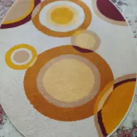 فروش فرش فانتزی بیضی سایز۱۶۵ در۱۱۰ سانت بدون ایراد