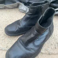 نیم بوت مبارکی چرم اصل اورجینال