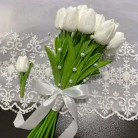 دسته گل عروس|گل مصنوعی|آباده, |دیوار
