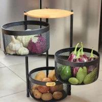 جا سیب زمینی پیاز چوب فلز