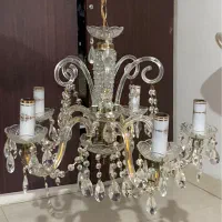 لوستر کریستال ۵ شاخه