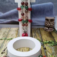 ست دستبند و گردنبند مادر(سنگ کوارتز هندوانه)طبیعی|جواهرات|تهران, گلستان (شهرک راه آهن)|دیوار