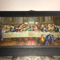 تابلو فرش دستباف شام اخر