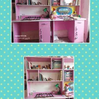 یک جفت میزتحریرکتابخانه داروتخت دوطبقه