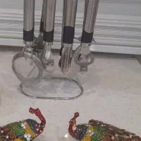 وسایل اشیزخانه  ودوعدد طاوس