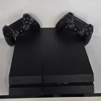 PS4 fat دو  دسته اصلی کپی خور