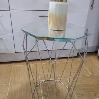 میز فلزی صفحه آیینه سالم|مبلمان خانگی و میز عسلی|پیربازار, |دیوار