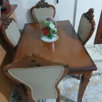 میز ناهارخوری چهار نفر نو سالم|میز و صندلی غذاخوری|پاکدشت, پاکدشت (مامازند)|دیوار