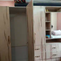 کمد دیواری  همراه تخت تا شو وکنابخانه بزرگ|جاکفشی، کمد، دراور|همدان, |دیوار