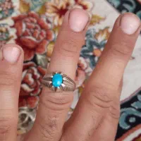 یک عدد فیروزه نیشابوری رکاب دست