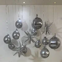 بادکنک تم نقره ای دیسکو