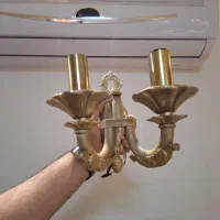 لوستر ۲تاو دیوار کوب دوتا ۵۰ باتخفیف ۴۰ میلیون|لوستر و چراغ آویز|تهران, شیخ هادی|دیوار