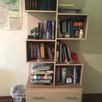 کتابخانه ام دی اف|کتابخانه، شلف، قفسه‌های دیواری|تهران, هروی|دیوار