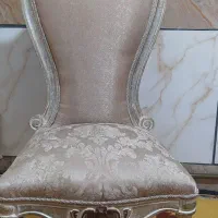 صندلی پشت منبت چوب راش( ۱عدد)