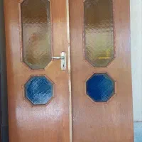 درب چوبی و چارچوب فلزی