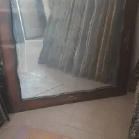 یک عدد اینه قابدار نو به همراه یک عدد قاب نو|آینه|قزوین, |دیوار