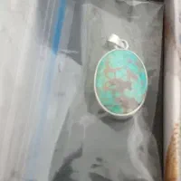 پلاک نقره سنگ فیروزه شجراصل نیشابور