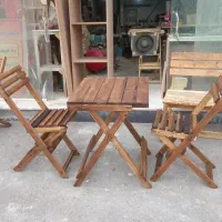 میزوصندلی تاشویی چوبی
