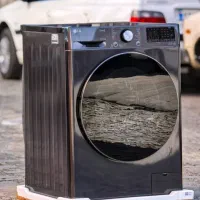 ماشین لباسشویی الجی مدل V9رنگ دودی موجود